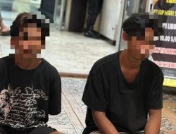 Polresta Pontianak Amankan Tiga Pemuda Pelaku Pencurian Bibit Lele dan Mesin di Parit Tokaya