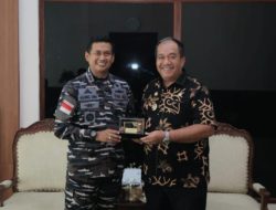 Danlanal TBA Audiensi dengan Bupati Asahan