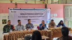 PLN UIP KLB Serahkan Bantuan Fasilitas Pembelajaran ke SDN 10 Lumut Bungkang