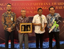 Bupati Lombok Timur Terima Penghargaan Paritrana Award 2025