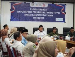 Upaya Percepat Penurunan Angka Stunting, Sekda Banyuasin Hadiri Rakor TPPS