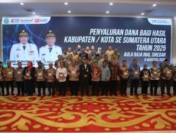 Gubernur Sumut Serahkan DBH ke Bupati Asahan