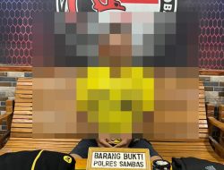 Polres Sambas Tangkap Pengedar Sabu di Semparuk, Amankan Barang Bukti 9,1 Gram