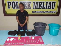 Polisi Tangkap Pengedar Sabu yang Lompat ke Sungai Kapuas Saat Hendak Ditangkap di Meliau