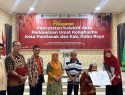 Disdukcapil Pontianak dan Kubu Raya Fasilitasi Pencatatan Nikah Kolektif Umat Khonghucu