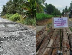 Warga Seranggam Keluhkan Jalan Rusak 30 Tahun Tak Tersentuh Aspal, Jembatan Pun Nyaris Ambruk