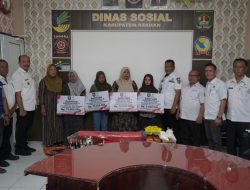 Bupati Asahan Salurkan Bantuan bagi Keluarga Korban Longsor Marjanji Aceh