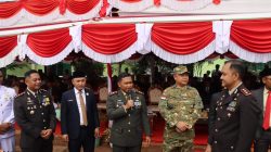 Sinergi TNI–Polri, Kapolres Ketapang Hadiri Upacara HUT TNI ke-80 di Makodim 1203