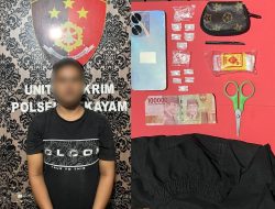 Polsek Sekayam Tangkap Pria Diduga Pengedar Narkotika di Balai Karangan
