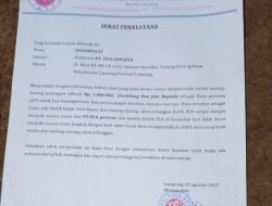 Setor 60 Juta ke PT. Tiga Son Jaya Untuk Pasang Listrik di Hutan Kawasan, Warga Suka Mulya Lampura Diduga Tertipu