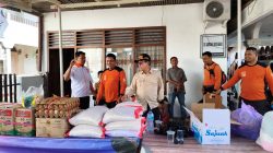 Pemprov Sumbar Salurkan 317 Kilogram Beras untuk Dapur Umum Pasca Kebakaran di Kawasan Pasa Gadang Kota Padang