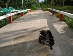 Viral soal Jembatan “Berkemajuan” Jebol, Kades Jawai Laut Luruskan Informasi: Itu Jembatan Lama yang Sudah Tak Layak Pakai