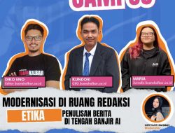 Sambut Anniversary ke-8, Suarakalbar.co.id Gelar Webinar Etika Jurnalistik di Era AI