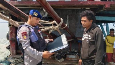 Satpolairud Polres Sambas Gencarkan Patroli Laut, Pastikan Keamanan dan Keselamatan Nelayan