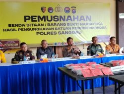 Polres Sanggau Musnahkan 18,5 Kg Sabu, Selamatkan 18.500 Jiwa dari Bahaya Narkoba