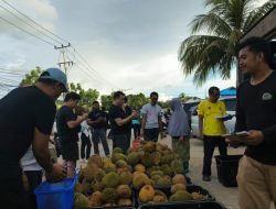 Bazar Durian BK di Pontianak Diserbu Warga, Jual Ribuan Durian Unggulan Jemongko dan Balai Karangan