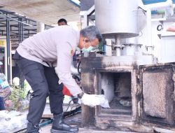 Polres Asahan Laksanakan Giat Pemusnahan Barang Bukti Jenis Sabu