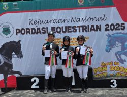 Kejurnas Equestrian 2025 di Tangerang: Sumsel Kuasai Medali Emas Jumping 100cm Open Beregu