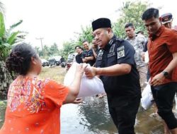 Sikapi Kondisi Banjir, Bupati Batu bara Turun Langsung Ke Lokasi