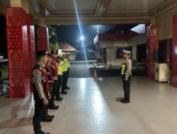 Polres Banyuasin Gelar Patroli Terpadu Jaga Harkamtibmas di Akhir Pekan