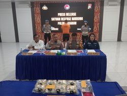 Polisi Asahan Tangkap Sopir Wiraswasta Bawa 8 Kg Sabu