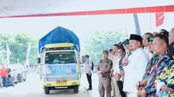Peduli Korban Bencana Alam, Bupati Batu Bara Lepas Keberangkatan 12 Truk Bantuan