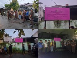 Kejati Kalbar Melakukan Sita Eksekusi Terkait Uang Pengganti Bersama Kejari Pontianak.