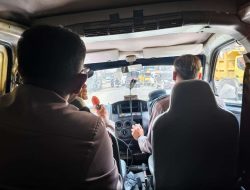 Sat Binmas Polres Sanggau,Rutin Mengelilingi Kota Beri Penyuluhan