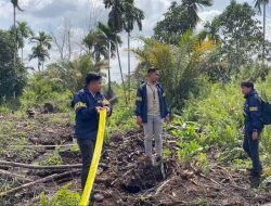 Polres Kubu Raya Segel Lahan Terbakar 9 Hektare di Sungai Kakap, Pelaku Karhutla Diburu