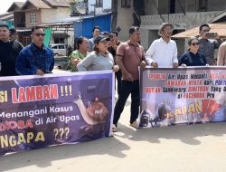 Geram Narkoba dan Teror Tak Terungkap, Ratusan Warga Air Upas Gelar Aksi “Masyarakat Menggugat”
