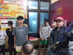 Polsek Pontianak Barat Amankan Delapan Remaja Diduga Hendak Tawuran, Dua Sajam Disita