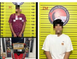 Satresnarkoba Polres Sambas Ungkap Kasus Narkotika, Dua Terduga Pelaku Diamankan