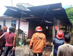 Rumah Warga di Jalan Sutan Syahrir Sanggau Nyaris Terbakar, Api Berhasil Dipadamkan Damkar