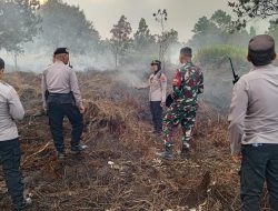 Polresta Pontianak Intensifkan Patroli Karhutla di Bansir Darat, Tiga Titik Api Berhasil Dipadamkan