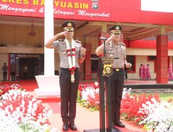Pergantian Kapolres Banyuasin Berlangsung Khidmat dalam Farewell Parade