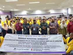 Dekan Fakultas Teknik Unsri Berangkatkan 50 Mahasiswa BEM FT Laksanakan Program Mahasiswa Berdampak ke Aceh Tamiang