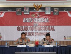 Polres Sanggau Laksanakan Analisis dan Evaluasi Kinerja Tahun 2025