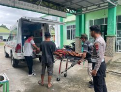 Tabrak Tumpukan Batu, Dua Warga Paloh Luka-luka di Jalan Raya Danau Peradah