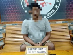 Satresnarkoba Polres Sambas Bongkar Peredaran Sabu di Teluk Keramat, Satu Pelaku Diamankan