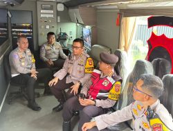 Polda Sumsel Turunkan Mobile Command Center ke Betung, Teknologi Drone Kendalikan Arus Mudik Jalintim
