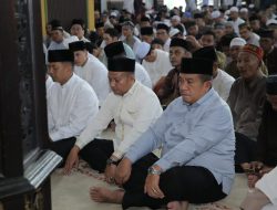Hari Raya Idul Fitri, Bupati Asahan Sholat Ied di Masjid Agung H Achmad Bakrie