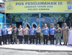 Bupati Asahan Tinjau Pos Pam Lebaran, Pastikan Mudik Aman dan Lancar