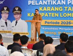 Bupati Lombok Timur Lantik Pengurus Karang Taruna Patuh Karya, Dorong Konsolidasi Kawal Lotim Smart