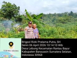 Bhabinkamtibmas Rantau Bayur, Gerakkan Masyarakat Dukung Program Swasembada Pangan Nasional