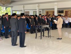 Bupati Lotim Lantik 87 Pj Kepala Desa, Tekankan Pembenahan Data dan Pelayanan Warga