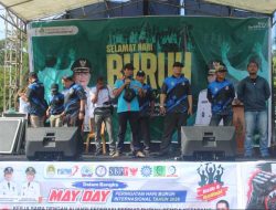 May Day Ketapang: Doorprize Dibagi, Tuntutan Pekerja Tetap Menggema