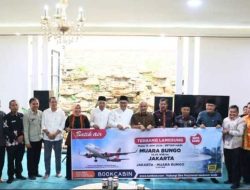 Terima Kunjungan Bupati Bungo, Wako Alfin dan Bupati Monadi Support Flight Batik Air